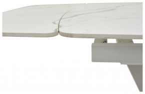 Стол ALATRI 120 GLOSS STATUARIO WHITE SOLID CERAMIC / WHITE, ®DISAUR в Ревде - revda.ok-mebel.com | фото 3