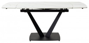 Стол ALATRI 120 MATT WHITE MARBLE SOLID CERAMIC / BLACK, ®DISAUR в Ревде - revda.ok-mebel.com | фото 3