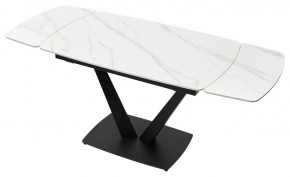 Стол ALATRI 120 MATT WHITE MARBLE SOLID CERAMIC / BLACK, ®DISAUR в Ревде - revda.ok-mebel.com | фото 4
