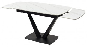 Стол ALATRI 120 MATT WHITE MARBLE SOLID CERAMIC / BLACK, ®DISAUR в Ревде - revda.ok-mebel.com | фото 9