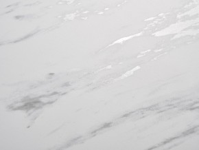 Стол BELLUNO 160 MARBLES KL-99 Белый мрамор матовый, итальянская керамика/ белый каркас, ®DISAUR в Ревде - revda.ok-mebel.com | фото 3
