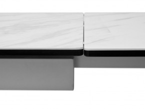Стол BELLUNO 160 MARBLES KL-99 Белый мрамор матовый, итальянская керамика/ белый каркас, ®DISAUR в Ревде - revda.ok-mebel.com | фото 7