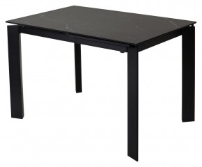Стол CORNER 120 MATT BLACK MARBLE SOLID CERAMIC / BLACK, ®DISAUR в Ревде - revda.ok-mebel.com | фото