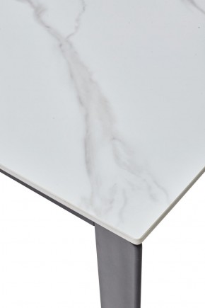 Стол CORNER 120 MATT WHITE MARBLE SOLID CERAMIC / BLACK, ®DISAUR в Ревде - revda.ok-mebel.com | фото 8
