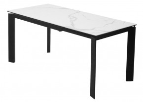 Стол CORNER 120 MATTE STATUARIO Белый мрамор матовый керамика, стекло/ черный каркас, ®DISAUR в Ревде - revda.ok-mebel.com | фото 6