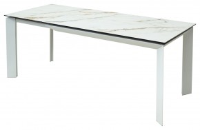 Стол CREMONA 160 KL-188 Контрастный мрамор / белый каркас, ®DISAUR в Ревде - revda.ok-mebel.com | фото 3