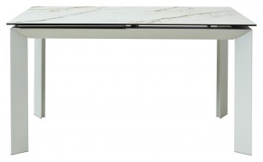 Стол CREMONA 160 KL-188 Контрастный мрамор / белый каркас, ®DISAUR в Ревде - revda.ok-mebel.com | фото 5