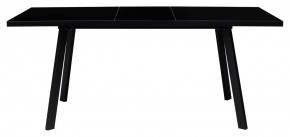 Стол ФИН 120 Черный, стекло/ Черный каркас М-City в Ревде - revda.ok-mebel.com | фото 1