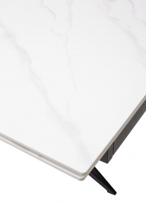 Стол FORIO 160 MATT WHITE MARBLE SOLID CERAMIC / BLACK, ®DISAUR в Ревде - revda.ok-mebel.com | фото 9