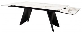 Стол IVAR 180 MARBLES KL-188 Контрастный мрамор, итальянская керамика, ®DISAUR в Ревде - revda.ok-mebel.com | фото 9