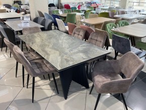 Стол IVAR 180 MARBLES KL-80 Серый мрамор, итальянская керамика, ®DISAUR в Ревде - revda.ok-mebel.com | фото 11