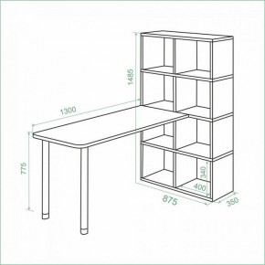 Стол компьютерный Bartolo в Ревде - revda.ok-mebel.com | фото 3