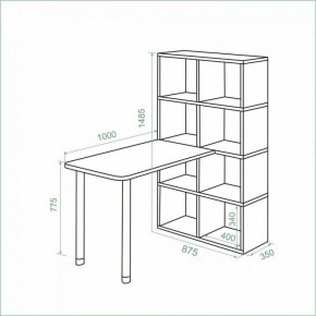 Стол компьютерный Bartolo в Ревде - revda.ok-mebel.com | фото 2