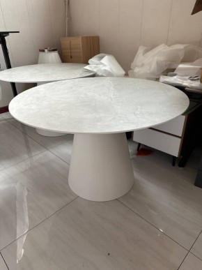 Стол LAURI 120 цвет #S-6 / светло-серый, ®DISAUR в Ревде - revda.ok-mebel.com | фото