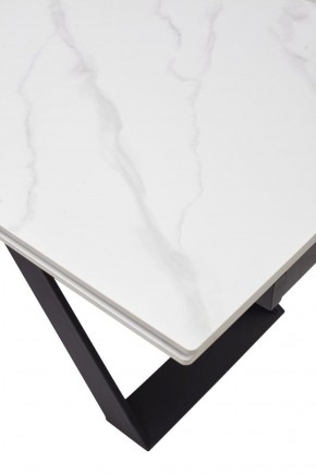 Стол LIVORNO 180 MATT WHITE MARBLE SOLID CERAMIC / BLACK, ®DISAUR в Ревде - revda.ok-mebel.com | фото 9