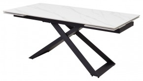 Стол LIVORNO 180 MATT WHITE MARBLE SOLID CERAMIC / BLACK, ®DISAUR в Ревде - revda.ok-mebel.com | фото 2