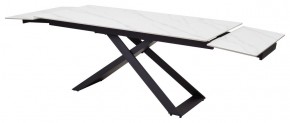 Стол LIVORNO 180 MATT WHITE MARBLE SOLID CERAMIC / BLACK, ®DISAUR в Ревде - revda.ok-mebel.com | фото 7