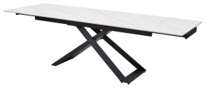Стол LIVORNO 180 MATT WHITE MARBLE SOLID CERAMIC / BLACK, ®DISAUR в Ревде - revda.ok-mebel.com | фото 8