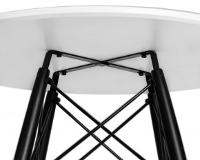 Стол обеденный DOBRIN CHELSEA`80 BLACK, столешница белая, основание черное в Ревде - revda.ok-mebel.com | фото 7