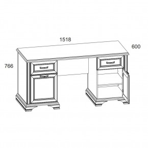 Стол письменный, MONAKO, цвет Сосна винтаж/дуб анкона в Ревде - revda.ok-mebel.com | фото 2