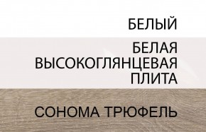 Стол письменный /TYP 80, LINATE ,цвет белый/сонома трюфель в Ревде - revda.ok-mebel.com | фото 4