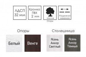 Стол раскладной Ялта-2 (опоры массив резной) в Ревде - revda.ok-mebel.com | фото 4