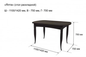 Стол раскладной Ялта (опоры массив цилиндрический) в Ревде - revda.ok-mebel.com | фото 5