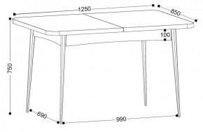 Стол раскладной Ялта-2 (опоры массив цилиндрический) в Ревде - revda.ok-mebel.com | фото 6
