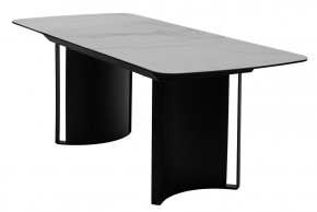 Стол RASMUS 160 TL-45 Белый мрамор, испанская керамика / черный каркас, ®DISAUR в Ревде - revda.ok-mebel.com | фото 4