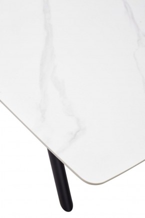 Стол RIVOLI 140 MATT WHITE MARBLE SOLID CERAMIC / BLACK, ®DISAUR в Ревде - revda.ok-mebel.com | фото 9