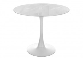 Стол стеклянный Tulip 90x74 super white glass в Ревде - revda.ok-mebel.com | фото 1