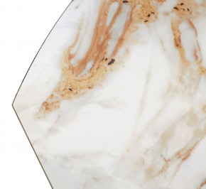 Стол TERAMO 135 GLOSS GRAND JADE SOLID CERAMIC, керамика, поворотн.механизм / Черный каркас, ®DISAUR в Ревде - revda.ok-mebel.com | фото 13