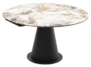 Стол TERAMO 135 GLOSS GRAND JADE SOLID CERAMIC, керамика, поворотн.механизм / Черный каркас, ®DISAUR в Ревде - revda.ok-mebel.com | фото 15