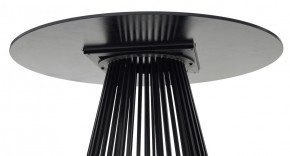 Стол TERNI 120 MATT BLACK MARBLE SOLID CERAMIC Черный мрамор матовый, керамика /Черн.каркас, ®DISAUR в Ревде - revda.ok-mebel.com | фото 6