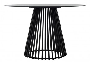 Стол TERNI 120 MATT BLACK MARBLE SOLID CERAMIC Черный мрамор матовый, керамика /Черн.каркас, ®DISAUR в Ревде - revda.ok-mebel.com | фото 7