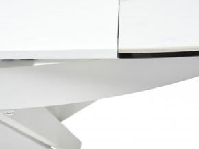 Стол TRENTO 120 HIGH GLOSS STATUARIO Белый мрамор глянцевый, керамика/ белый каркас, ®DISAUR в Ревде - revda.ok-mebel.com | фото 10
