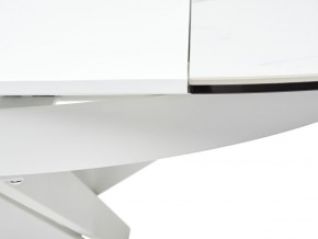 Стол TRENTO 120 HIGH GLOSS STATUARIO Белый мрамор глянцевый, керамика/ белый каркас, ®DISAUR в Ревде - revda.ok-mebel.com | фото 9