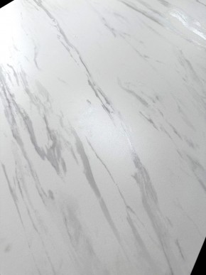 Стол VASTO 180 MARBLES KL-99 Белый мрамор матовый, итальянская керамика/ черный каркас, ®DISAUR в Ревде - revda.ok-mebel.com | фото 3