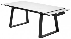 Стол VASTO 180 MARBLES KL-99 Белый мрамор матовый, итальянская керамика/ черный каркас, ®DISAUR в Ревде - revda.ok-mebel.com | фото 6