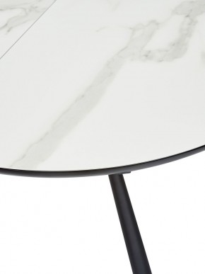 Стол VOLAND BIANCO TL-45 испанская керамика/ BLACK "белый мрамор" М-City в Ревде - revda.ok-mebel.com | фото 2