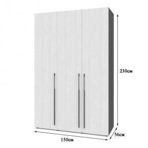 СТОУН С32 Шкаф 3-х створчатый (венге/дуб млечный) в Ревде - revda.ok-mebel.com | фото 2