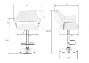 Стул барный DOBRIN CHARLY LM-5019 (красный) в Ревде - revda.ok-mebel.com | фото 2