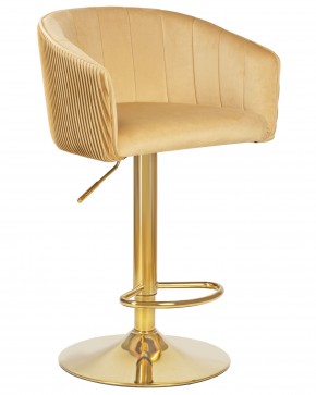 Стул барный DOBRIN DARCY GOLD, песочный велюр (1922-3) в Ревде - revda.ok-mebel.com | фото