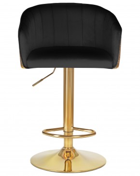 Стул барный DOBRIN DARCY GOLD SHINY, черный велюр с золотыми пайетками в Ревде - revda.ok-mebel.com | фото 6