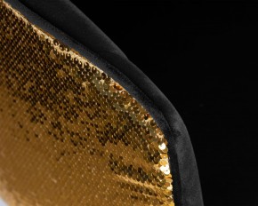 Стул барный DOBRIN DARCY GOLD SHINY, черный велюр с золотыми пайетками в Ревде - revda.ok-mebel.com | фото 8