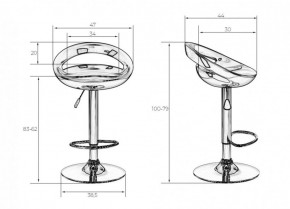 Стул барный DOBRIN DISCO LM-1010 (белый) в Ревде - revda.ok-mebel.com | фото 2