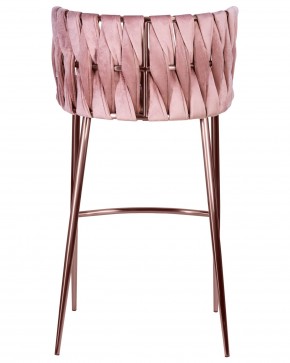 Стул барный DOBRIN EMMA ROSE GOLD, розовый велюр (VF-10) в Ревде - revda.ok-mebel.com | фото 5