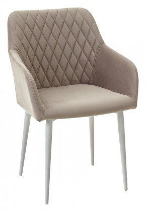 Стул BRANDY-X ЛАТТЕ #25 / белый каркас, велюр М-City в Ревде - revda.ok-mebel.com | фото 3