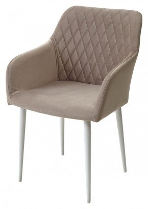 Стул BRANDY-X ЛАТТЕ #25 / белый каркас, велюр М-City в Ревде - revda.ok-mebel.com | фото 4