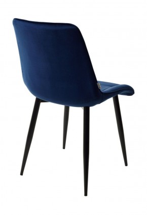 Стул CHIC BLUVEL-86 NAVY BLUE / черный каркас М-City в Ревде - revda.ok-mebel.com | фото 4